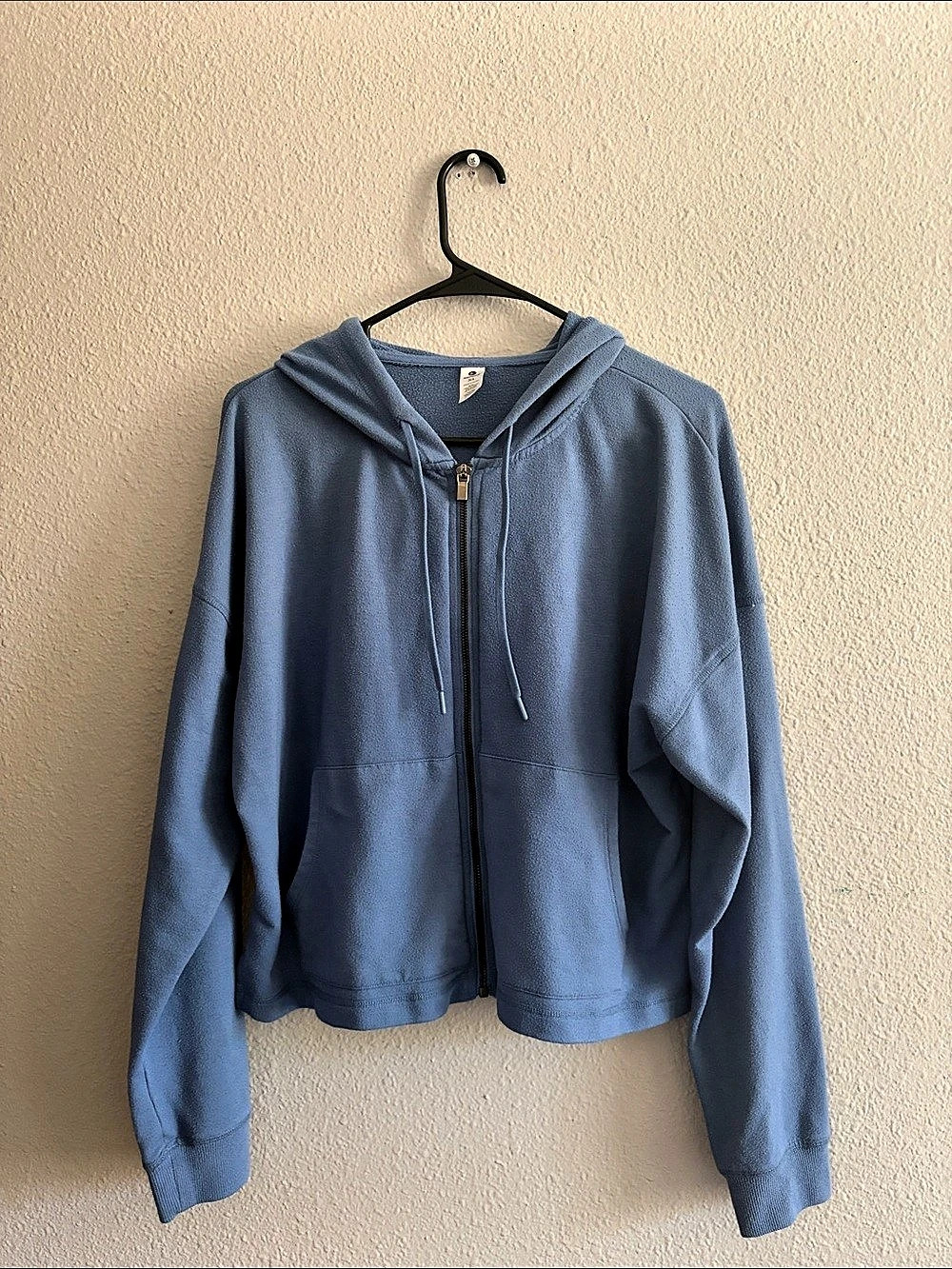 90 Degree by Reflex Blue Zip Front Hoodie XL Like New